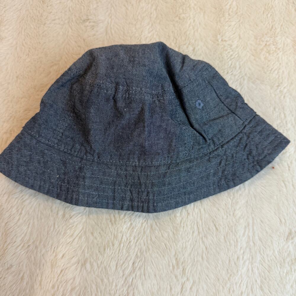 Gymboree Baby Bucket  Sun Hat Toddler 12-24 Months Boys Girls Chambray Denim